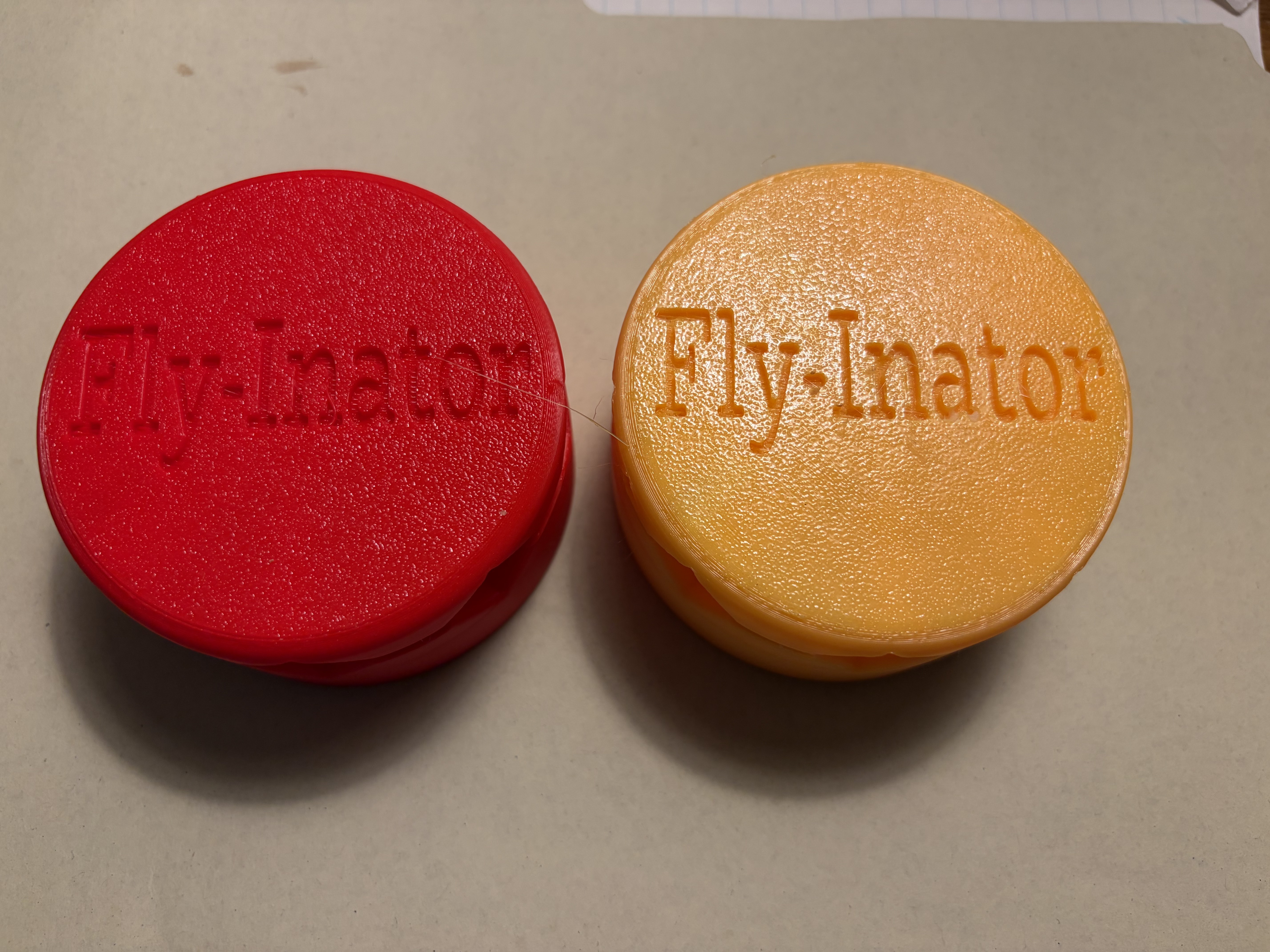 The Fly-Inator 3D printed fly trap in action
